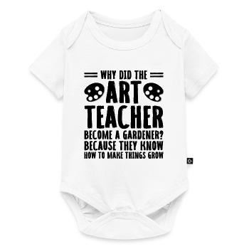 Kunstlehrer Schullehrer Lustige Kunstlehrer Scho - Baby Premium Kurzarmbody - Weiß - Vorne