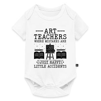 Kunstlehrer Schullehrer Lustige Kunstlehrer Scho - Baby Premium Kurzarmbody - Weiß - Vorne