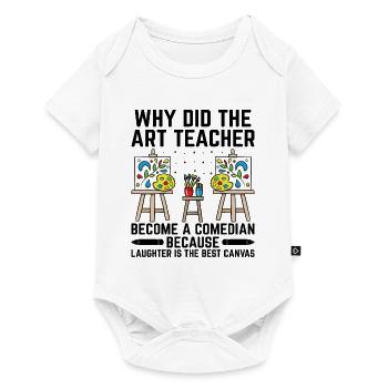 Kunstlehrer Schullehrer Lustige Kunstlehrer Scho - Baby Premium Kurzarmbody - Weiß - Vorne