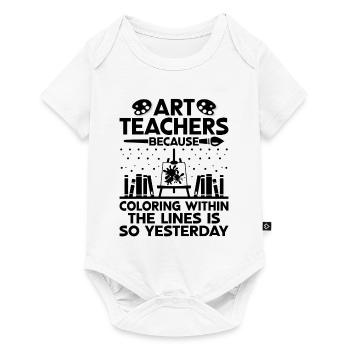 Kunstlehrer Schullehrer Lustige Kunstlehrer Scho - Baby Premium Kurzarmbody - Weiß - Vorne