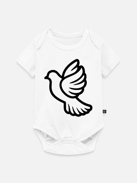 Taube - Baby Premium Kurzarmbody - Weiß