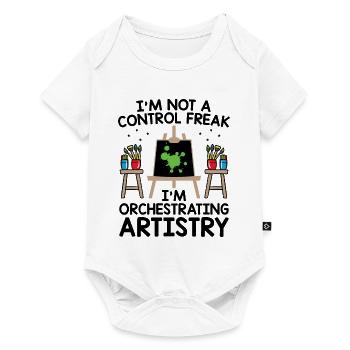 Art Teacher School Teacher Funny Art Teachers Scho - Baby Premium short-sleeve bodysuit - white - Front