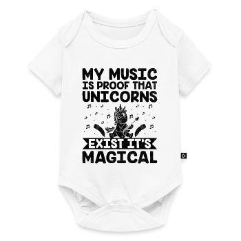 Musicien Auteur-compositeur Chanteur Musicien Musique Musique Pr - Body à manches courtes Premium Bébé - blanc - Devant