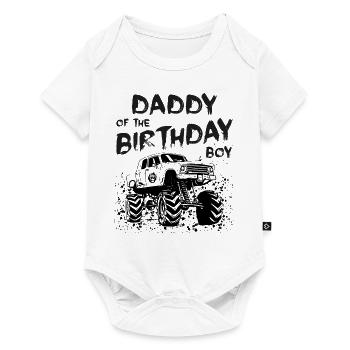 Daddy of the Birthday Boy Monster Truck Party - Baby Premium short-sleeve bodysuit - white - Front