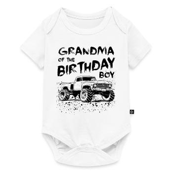 Grandma of the Birthday Boy Monster Truck Party - Baby Premium short-sleeve bodysuit - white - Front