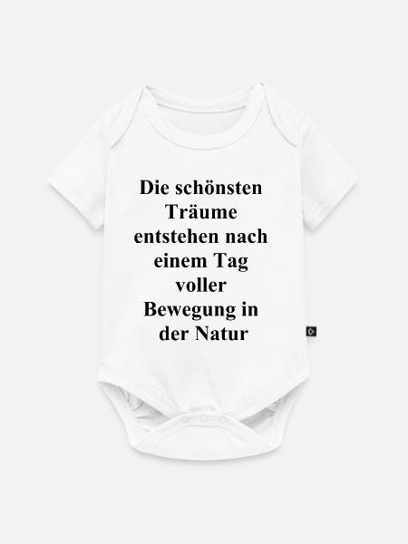 Naturgeschenk für Wanderfreunde - Baby Premium Kurzarmbody - Weiß
