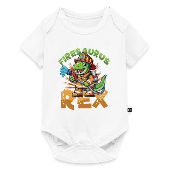 Firesaurus Rex Fire Brigade Dinosaur Adventure - Body à manches courtes Premium Bébé - blanc - Devant