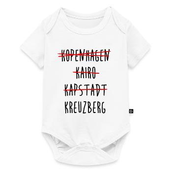 Kreuzberg Berlin Streichliste - Baby Premium Kurzarmbody - Weiß - Vorne