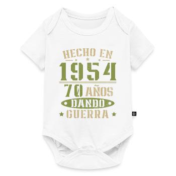 Made in 1954 70 Year Old Birthday Gift - Baby Premium short-sleeve bodysuit - white - Front