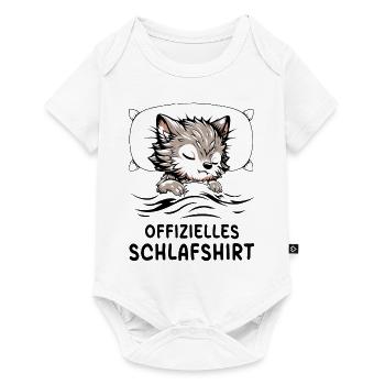 Chemise de nuit officielle loup-garou - Body à manches courtes Premium Bébé - blanc - Devant
