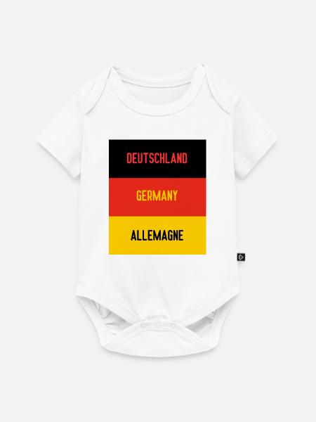 DEUTSCHLAND - Baby Premium Kurzarmbody - Weiß