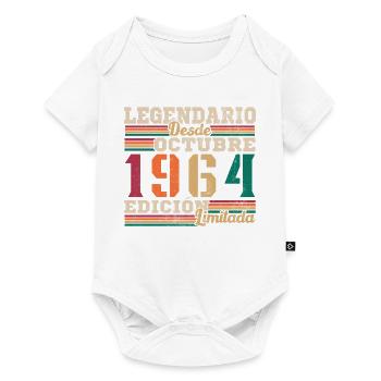 Legendär seit 1964 Oktober - Baby Premium Kurzarmbody - Weiß - Vorne