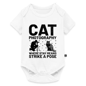 Chat Photographes Chat Amoureux Des Chats Photo - Body à manches courtes Premium Bébé - blanc - Devant
