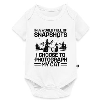 Cat Photographers Cat Lovers Photograpy Cats Photo - Baby Premium short-sleeve bodysuit - white - Front