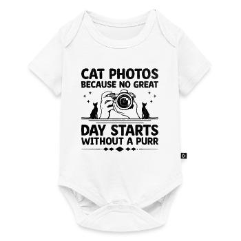 Cat Photographers Cat Lovers Photograpy Cats Photo - Baby Premium short-sleeve bodysuit - white - Front