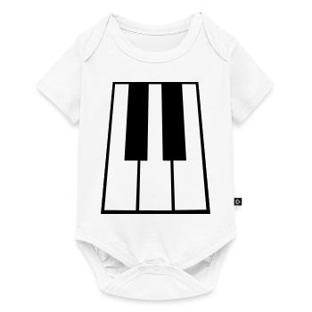 Piano Keys Instrument Playing Classical Music - Baby Premium short-sleeve bodysuit - white - Front
