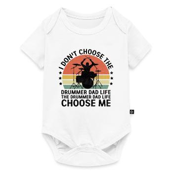 Le batteur Drummer Dad Life Choose Me Drumming Drum - Body à manches courtes Premium Bébé - blanc - Devant