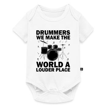 Drummers We Make The World A Louder Place Drummer - Baby Premium short-sleeve bodysuit - white - Front