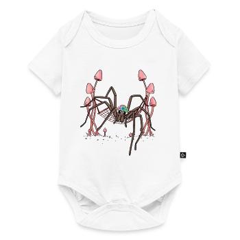Spider Hanging Hammock Spider Web - Baby Premium short-sleeve bodysuit - white - Front