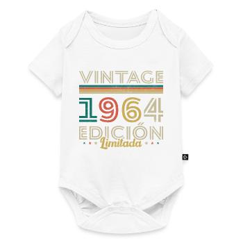 Vinatge 1964 Cadeau d’anniversaire - Body à manches courtes Premium Bébé - blanc - Devant