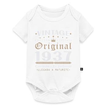 Vintage 1937 Birthday Gift - Baby Premium short-sleeve bodysuit - white - Front