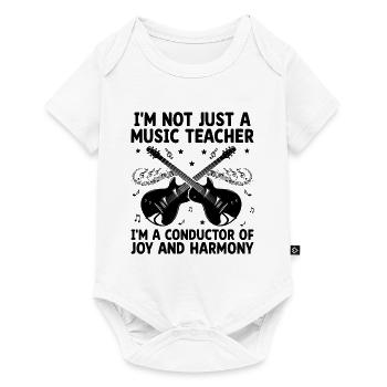 Je ne suis pas seulement un professeur de musique, je suis un chef d’orchestre Musique - Body à manches courtes Premium Bébé - blanc - Devant
