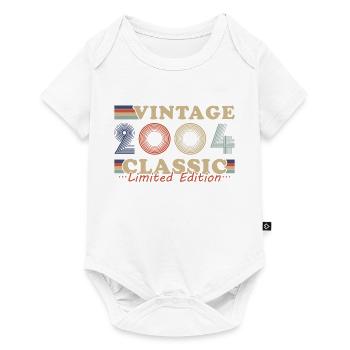 2004 Vintage Retro Geburtstagsgeschenk - Baby Premium Kurzarmbody - Weiß - Vorne