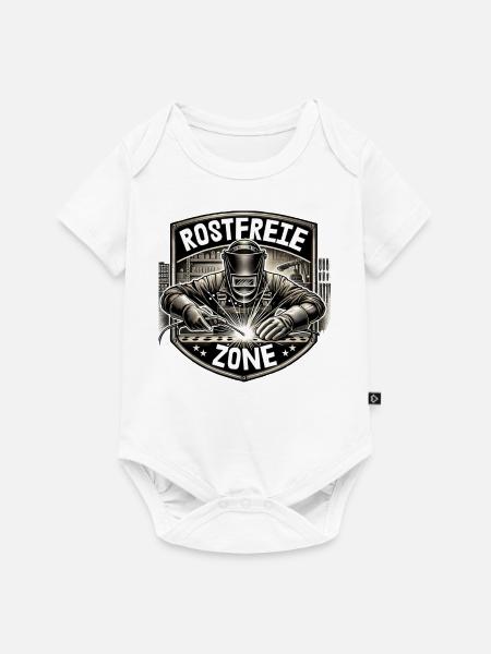 Rostfreie Zone - Baby Premium Kurzarmbody - Weiß
