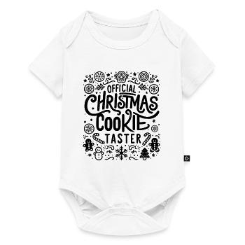 Dégustation officielle de biscuits de Noël Baking Pastry Bak - Body à manches courtes Premium Bébé - blanc - Devant