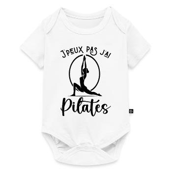 Ich kann nicht Pilates haben - Baby Premium Kurzarmbody - Weiß - Vorne