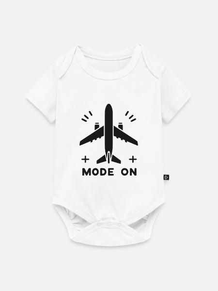 Flugzeugmodus Ein - Baby Premium Kurzarmbody - Weiß