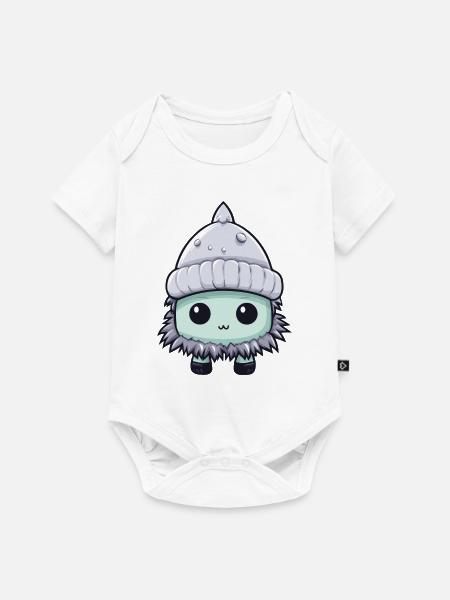 Frostbeule Winter Eskimo Comic - Baby Premium Kurzarmbody - Weiß