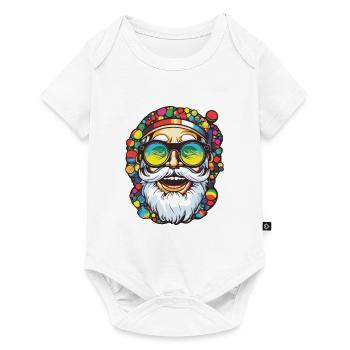 Santa Claus Colorful Santa Christmas - Baby Premium short-sleeve bodysuit - white - Front