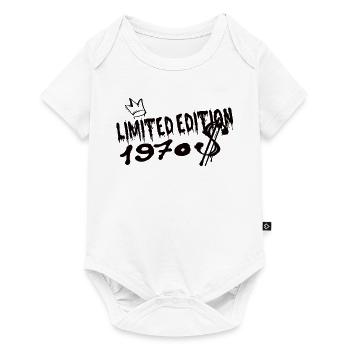 Limited Edition 1970 Geburtstag 1970 Geboren - Baby Premium Kurzarmbody - Weiß - Vorne