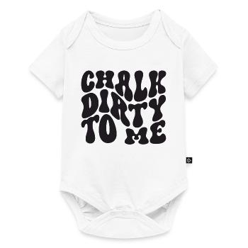 Boulderer Chalk Dirty To Me Bouldering - Body à manches courtes Premium Bébé - blanc - Devant