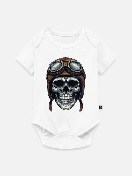 HELM - Baby Premium Kurzarmbody - Weiß