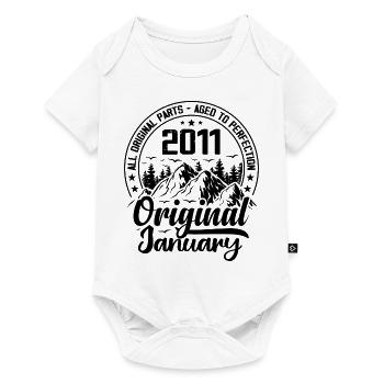 2011 January Original 13 Year Anniversary Gift - Baby Premium short-sleeve bodysuit - white - Front