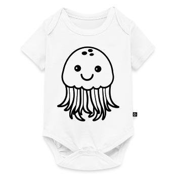 Jellyfish - Baby Premium short-sleeve bodysuit - white - Front