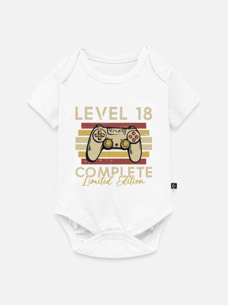 Stufe 18 Voll - Baby Premium Kurzarmbody - Weiß