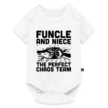 Funcle And Niece The Perfect Chaos Team Uncle Fami - Body à manches courtes Premium Bébé - blanc - Devant