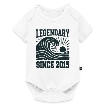 Légendaire depuis 2015 Birthday Wave - Body à manches courtes Premium Bébé - blanc - Devant