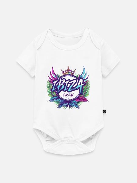 Ibiza Crew Bunt - Baby Premium Kurzarmbody - Weiß