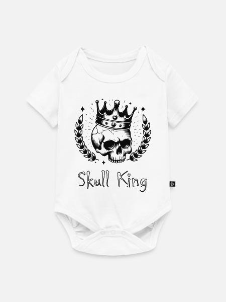SCHÄDEL - Baby Premium Kurzarmbody - Weiß