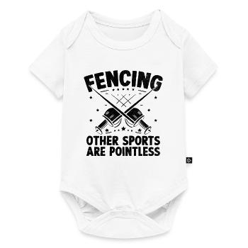 Fencing Other Sports Are Pointless Fencer Athlete - Baby Premium short-sleeve bodysuit - white - Front
