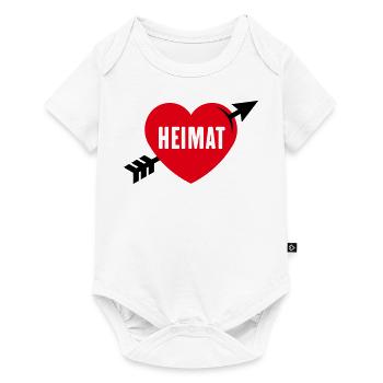 Heimatliebe (Heimat, Heimatland, Heimatstadt / 2C) - Baby Premium Kurzarmbody - Weiß - Vorne