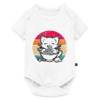 Anime Ramen Nourriture Drôle Cadeau Design - Body à manches courtes Premium Bébé - blanc - Devant