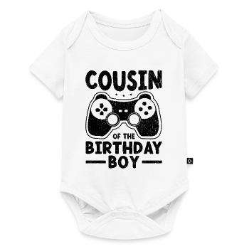 Cousin Of The Birthday Boy Video Game Family - Baby Premium short-sleeve bodysuit - white - Front