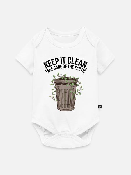 MÜLLTONNEN - Baby Premium Kurzarmbody - Weiß