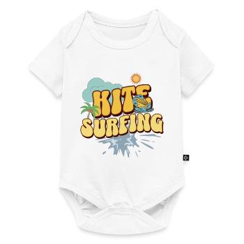 Kitesurf Kitesurfer Kiteboard - Body à manches courtes Premium Bébé - blanc - Devant
