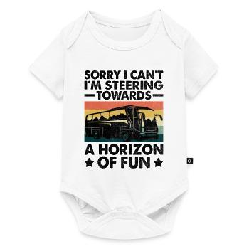 Tut mir leid, dass ich nicht kann, ich steuere auf einen Horizont von - Baby Premium Kurzarmbody - Weiß - Vorne